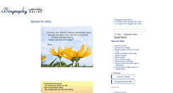 Desktop Screenshot of blog.biographyonline.net